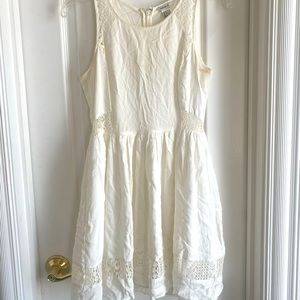 Simple white summer dress